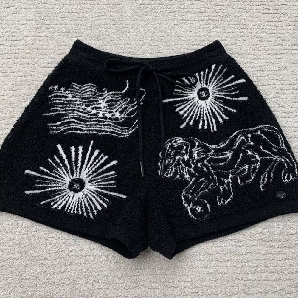 CHANEL Black and White Women's Shorts